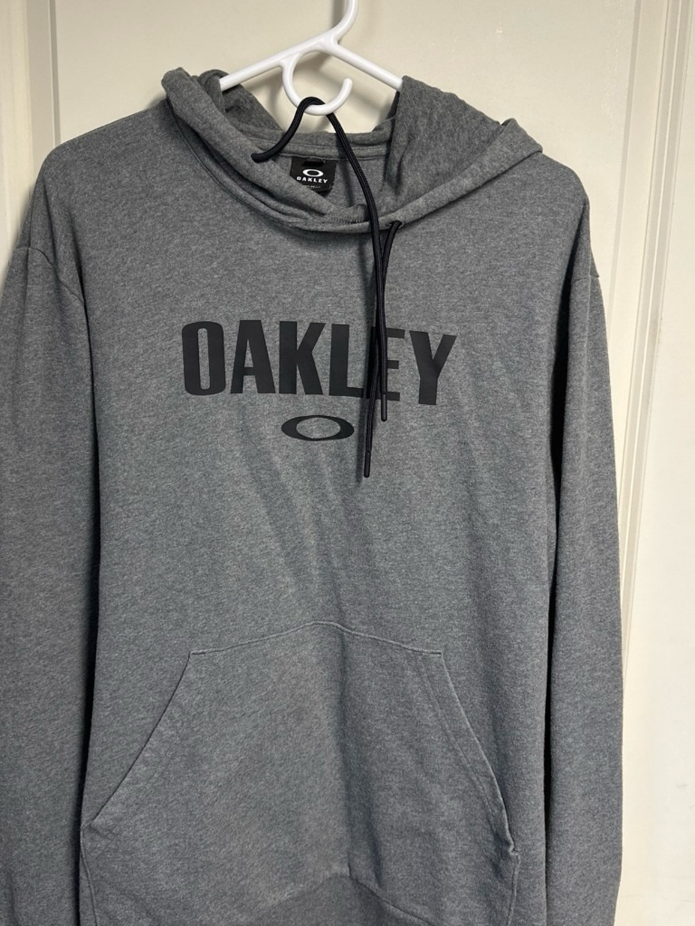 Oakley Men's Charcoal Gray Logo Pullover Hoodie size xl